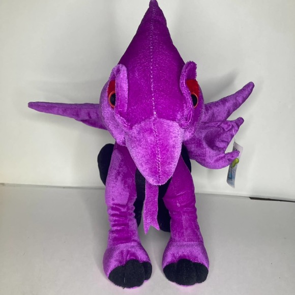 Dragon Purple Black Classic Toy Company 12" Plush Stuffed Animal Toy Tag - Picture 8 of 9